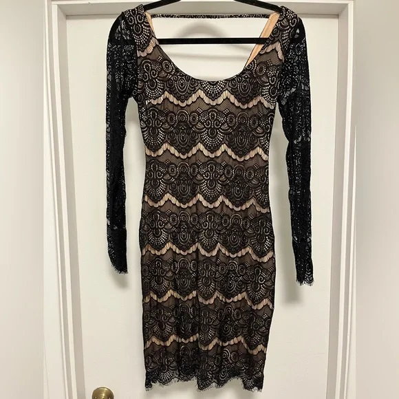 BEBE Black and tan formal sz S